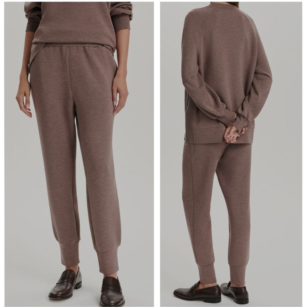 Varley The Slim Cuff Pant 27.5 DoubleSoft – Deep Taupe Marl – XS – NWOT